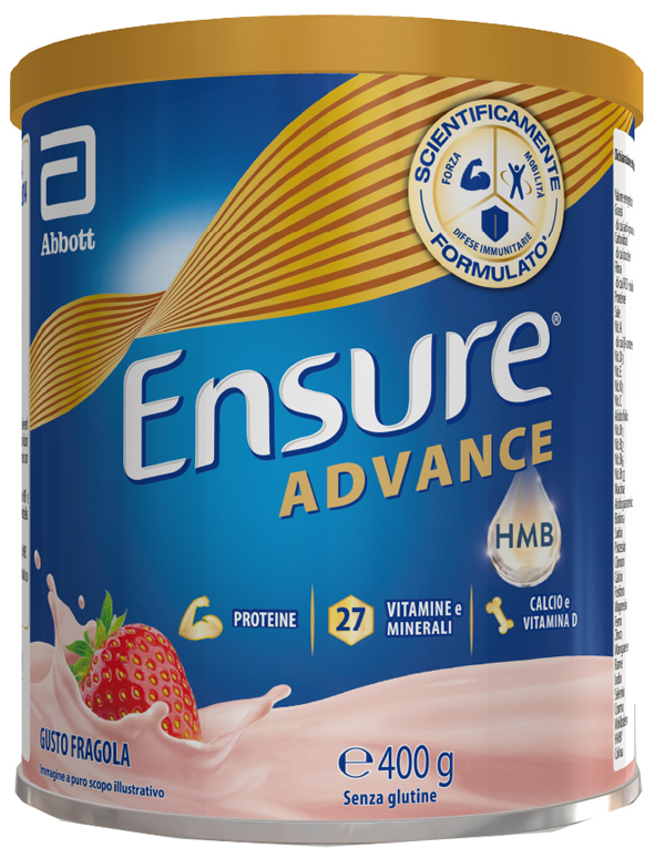 ENSURE ADVANCE FRAGOLA 400 G - Farmacia Del Monaco