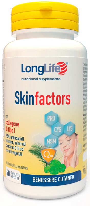 LONGLIFE SKIN FACTORS 60 TAVOLETTE RIVESTITE - Farmacia Del Monaco