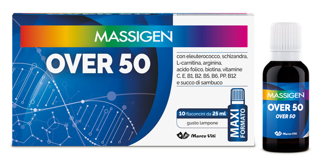 MASSIGEN OVER 50 10 FLACONI DA 25 ML - Farmacia Del Monaco