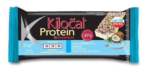 KILOCAL PROTEIN BARRETTA CIOCCOLATO BIANCO COCCO 25 G - Farmacia Del Monaco