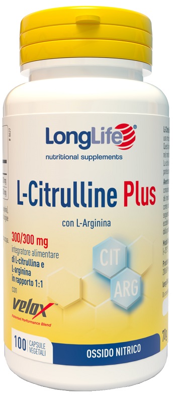 LONGLIFE L-CITRULLINE PLUS 100 CAPSULE VEGETALI - Farmacia Del Monaco