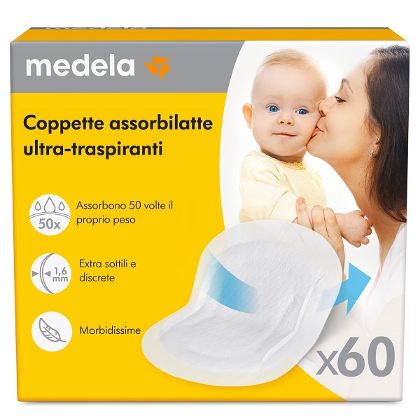 COPPETTE ASSORBILATTE ULTRA-TRASPIRANTI 60 PEZZI - Farmacia Del Monaco
