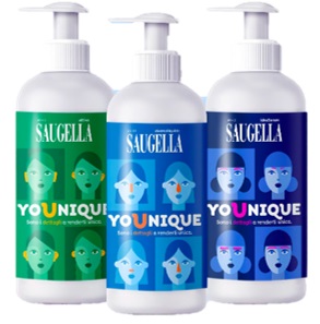 SAUGELLA YOUNIQUE BUNDLE 1 DERMOLIQUIDO 200 ML + 1 ATTIVA 200 ML + 1 IDRASERUM 200 ML - Farmacia Del Monaco