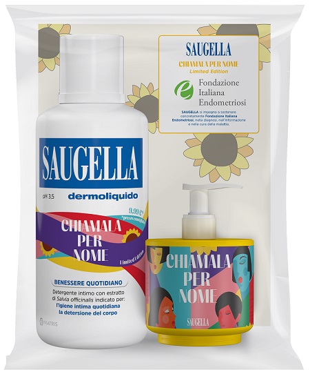 SAUGELLA BUNDLE DERMOLIQUIDO CHIAMALA PER NOME ENDOMETRIOSI PH 3,5 DETERGENTE INTIMO BENESSERE QUOTIDIANO 500ML + 150ML ACTI 3 IN OMAGGIO - Farmacia Del Monaco