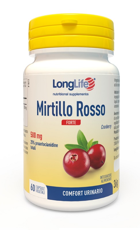 LONGLIFE MIRTILLO ROSSO FORTE 60 CAPSULE VEGETALI - Farmacia Del Monaco