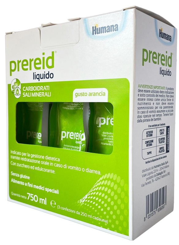 PREREID LIQUIDO 3 PEZZI DA 250 ML HUMANA - Farmacia Del Monaco