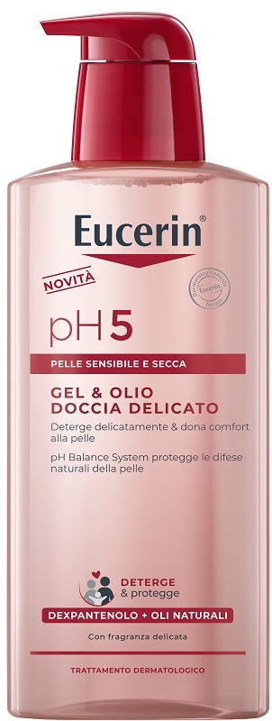 EUCERIN GEL & OLIO DOCCIA DELICATO 400 ML - Farmacia Del Monaco