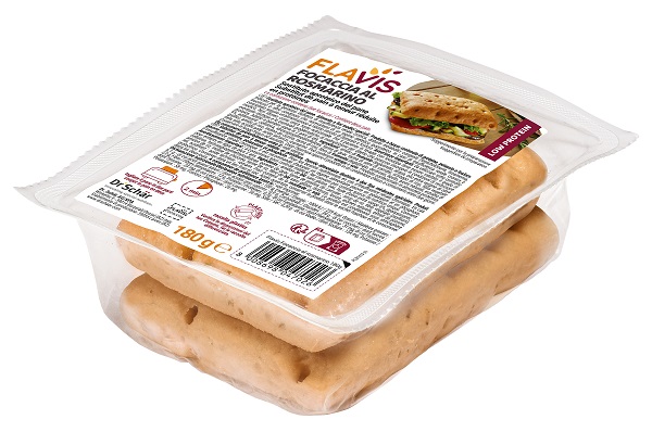 FLAVIS FOCACCIA ROSMARINO 2 PEZZI DA 90 G - Farmacia Del Monaco