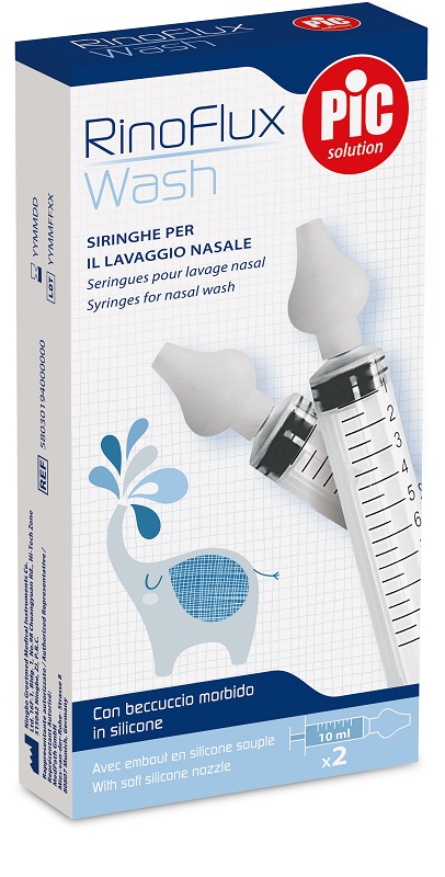 RINOFLUX WASH SIRINGHE LAVAGGIO NASALE 2 PEZZI - Farmacia Del Monaco