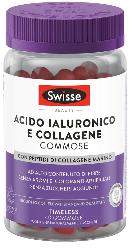 SWISSE ACIDO IALURONICO & COLLAGENE 40 GOMMOSE - Farmacia Del Monaco