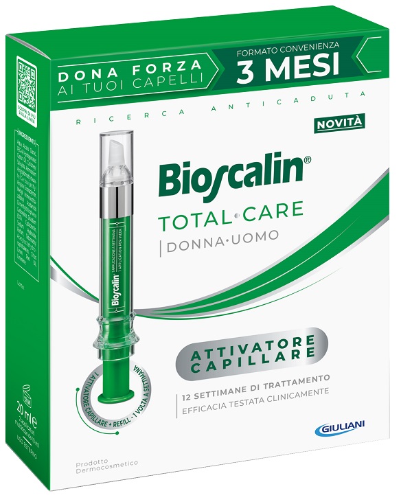 BIOSCALIN TOTAL CARE ATTIVATORE CAPILLARE 2 APPLICATORI MULTIDOSE X 10 ML - Farmacia Del Monaco