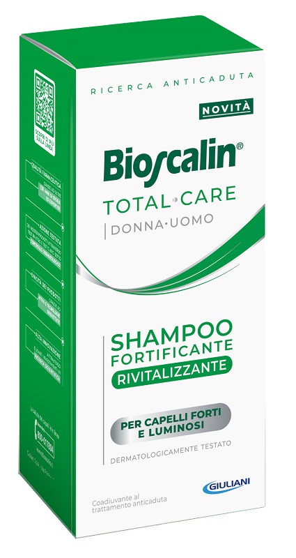 BIOSCALIN TOTAL CARE SHAMPOO FORTIFICANTE RIVITALIZZANTE 200 ML - Farmacia Del Monaco