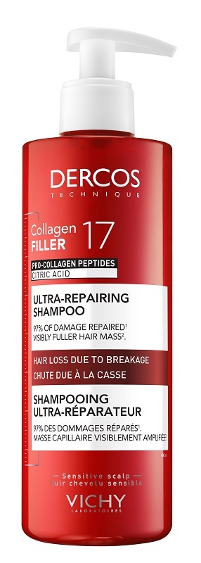 DERCOS COLLAGEN 17 FILLER SHAMPOO 400 ML - Farmacia Del Monaco