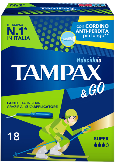 TAMPAX &GO SUPER 18 PEZZI - Farmacia Del Monaco