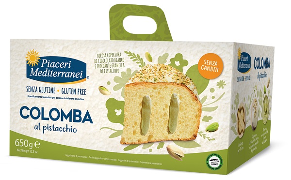 PIACERI MEDITERRANEI COLOMBA AL PISTACCHIO 650 G - Farmacia Del Monaco