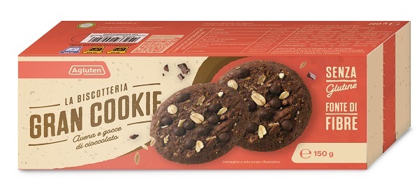 AGLUTEN GRAN COOKIE AVENA GOCCE DI CIOCCOLATO 150 G - Farmacia Del Monaco