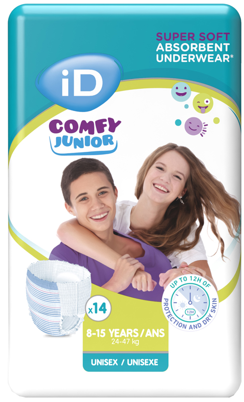 PANNOLINO MUTANDINA ID COMFY PANTS NIGHT 24-47 KG 8-15 ANNI SMALL 14 PEZZI - Farmacia Del Monaco