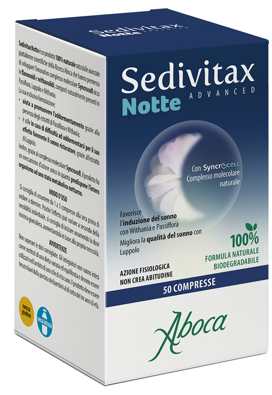 SEDIVITAX NOTTE ADVANCED 50 COMPRESSE - Farmacia Del Monaco
