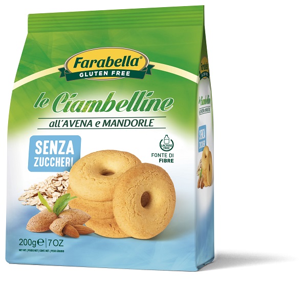FARABELLA CIAMBELLINE SENZA ZUCCHERO ALL'AVENA E MANDORLE 200 G - Farmacia Del Monaco