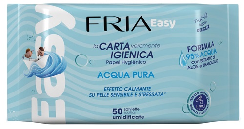 FRIA EASY CARTA IGIENICA ACQUA PURA EFFETTO CALMANTE 50 SALVIETTE - Farmacia Del Monaco