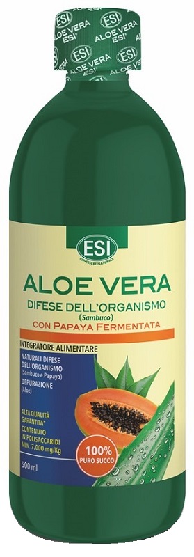 ESI ALOE VERA DIFESE DELL'ORGANISMO SAMBUCO CON PAPAYA FERMENTATA SUCCO 500 ML - Farmacia Del Monaco