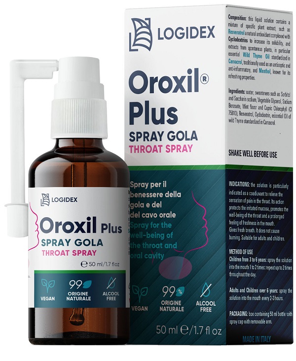 OROXIL PLUS SPRAY GOLA CAVO ORALE 50 ML - Farmacia Del Monaco