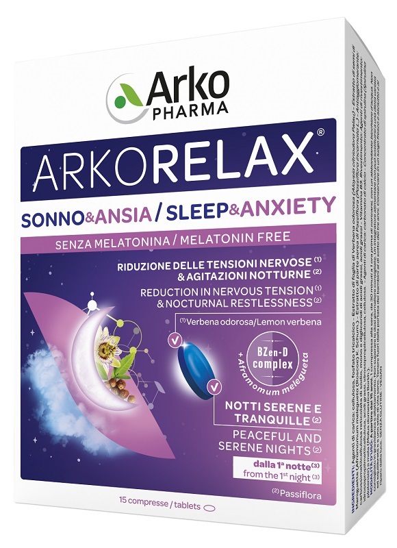 ARKORELAX SONNO&ANSIA 15 COMPRESSE - Farmacia Del Monaco