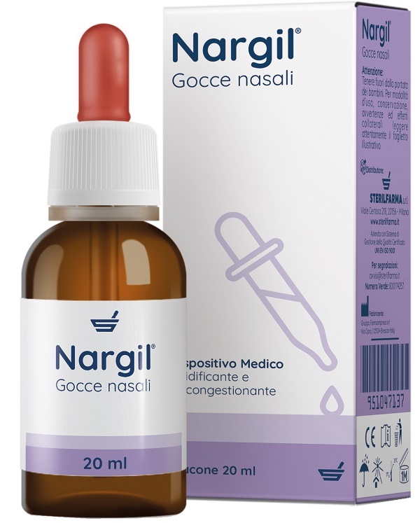 GOCCE NASALI NARGIL 20 ML - Farmacia Del Monaco