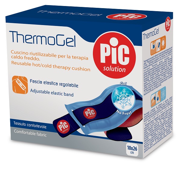 CUSCINO THERMOGEL TERAPIA CALDO FREDDO 10X26 CM CON FASCIA ELASTICA ITC - Farmacia Del Monaco