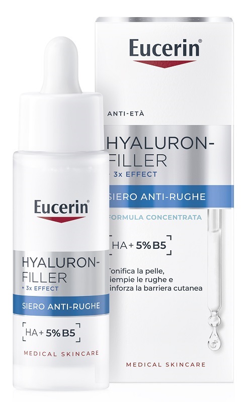 EUCERIN HYALURON-FILLER + 3X EFFECT SIERO ANTI-RUGHE 30 ML - Farmacia Del Monaco