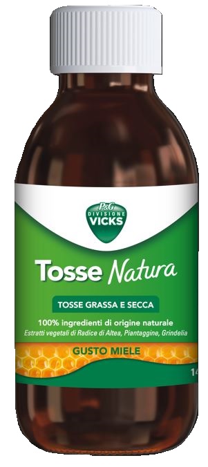 VICKS TOSSE NATURA TOSSE GRASSA E SECCA GUSTO MIELE 140 ML - Farmacia Del Monaco