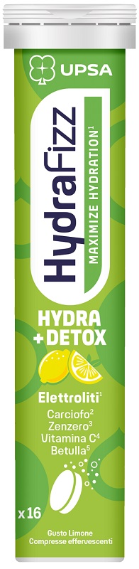 UPSA HYDRAFIZZ DETOX MAXIMIZE HYDRATION 16 COMPRESSE EFFERVESCENTI - Farmacia Del Monaco