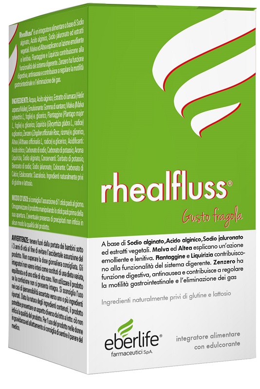 RHEALFLUSS FRAGOLA 20 STICKPACK DA 10 ML - Farmacia Del Monaco