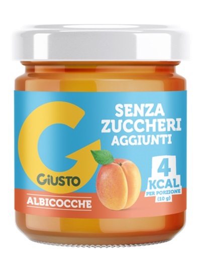 GIUSTO CONFETTURA ALBICOCCA SENZA ZUCCHERO 200 G - Farmacia Del Monaco