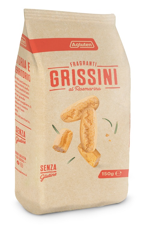 AGLUTEN GRISSINI AL ROSMARINO 150 G - Farmacia Del Monaco