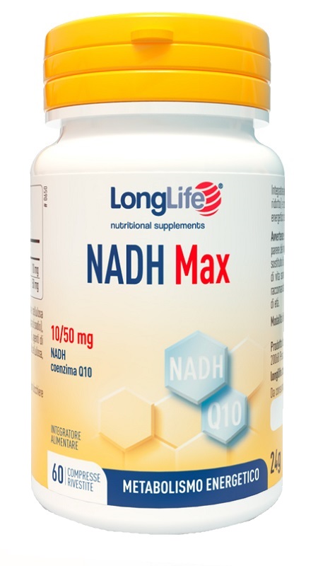 LONGLIFE NADH MAX 60 COMPRESSE RIVESTITE - Farmacia Del Monaco