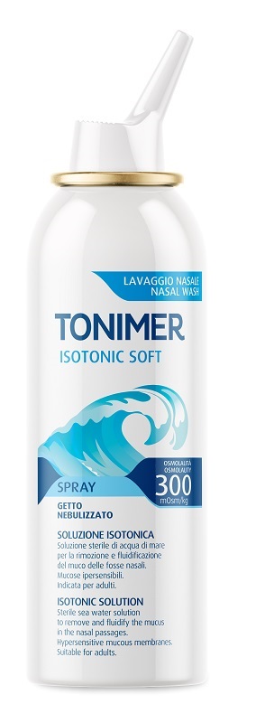 SOLUZIONE ISOTONICA ACQUA DI MARE TONIMER ISOTONIC SOFT OSMOLALITA' 300 MOSM/KG SPRAY 100 ML - Farmacia Del Monaco