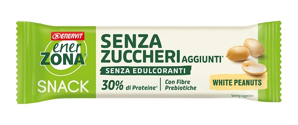 ENERZONA SNACK ARACHIDI COPERTURA BIANCA AL LATTE SENZA ZUCCHERI AGGIUNTI 33 G - Farmacia Del Monaco