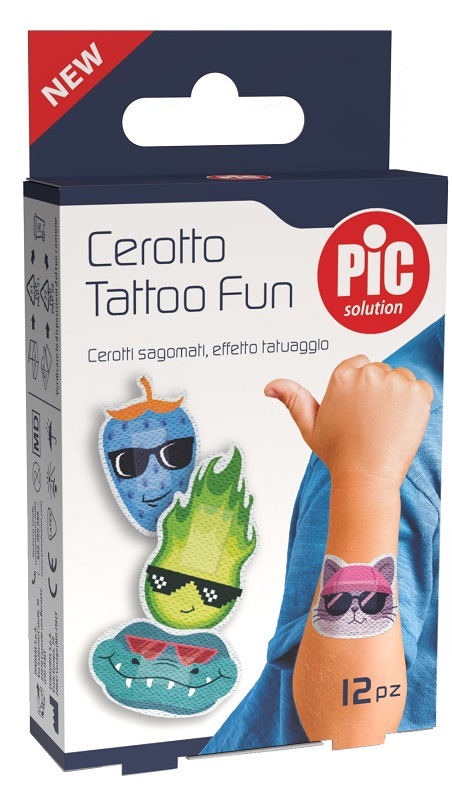 PIC SOLUTION CEROTTO TATTOO FUN 12 PEZZI - Farmacia Del Monaco