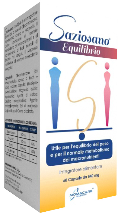 SAZIOSANO EQUILIBRIO 60 CAPSULE DA 540 MG - Farmacia Del Monaco