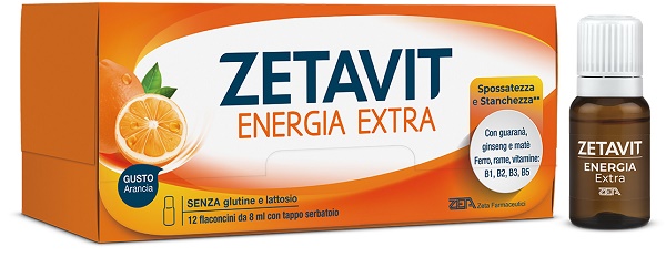 ZETAVIT ENERGIA EXTRA 12 FLACONCINI 8 ML - Farmacia Del Monaco