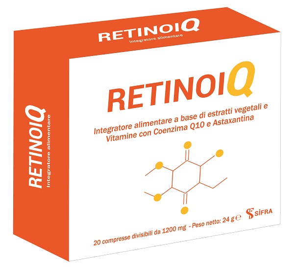 RETINOIQ 20 COMPRESSE DIVISIBILI DA 1200 MG - Farmacia Del Monaco