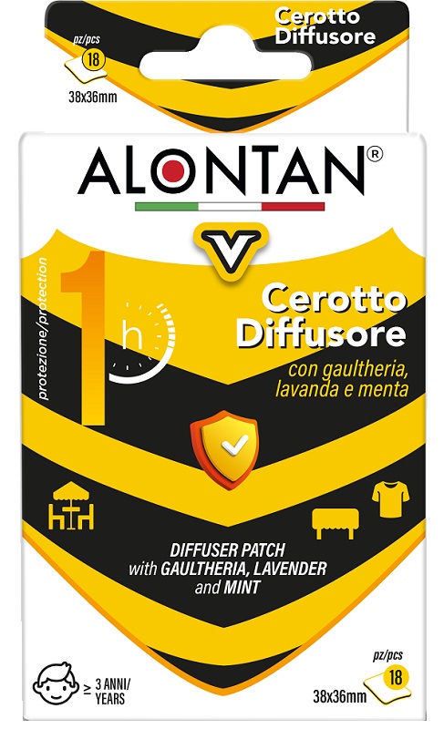ALONTAN CEROTTO DIFFUSORE V 18 PEZZI 38X36 MM - Farmacia Del Monaco