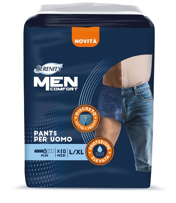 PANNOLONE A MUTANDINA SERENITY MEN COMFORT PLUS L/XL 10 PEZZI - Farmacia Del Monaco