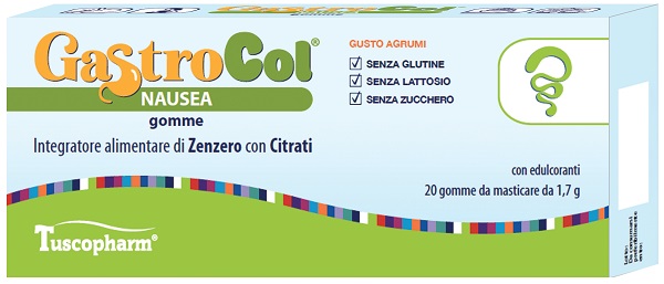 GASTROCOL NAUSEA GOMME GUSTO AGRUMI 34 G - Farmacia Del Monaco