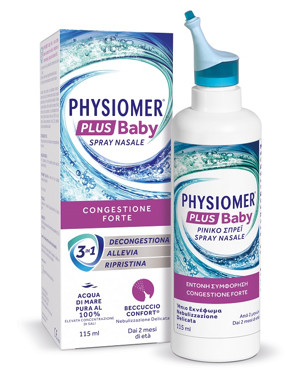SPRAY NASALE PHYSIOMER PLUS BABY 115 ML - Farmacia Del Monaco
