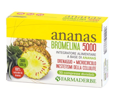 ANANAS BROMELINA 5000 30 COMPRESSE - Farmacia Del Monaco