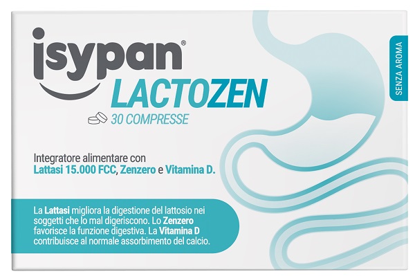 ISYPAN LACTOZEN 30 COMPRESSE DA 0,48 G SENZA AROMA SENZA GLUTINE SENZA LATTOSIO - Farmacia Del Monaco