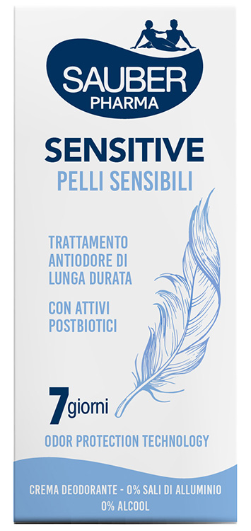 SAUBER DEO 7 GIORNI SENSITIVE PELLI SENSIBILI CREMA 35 ML - Farmacia Del Monaco