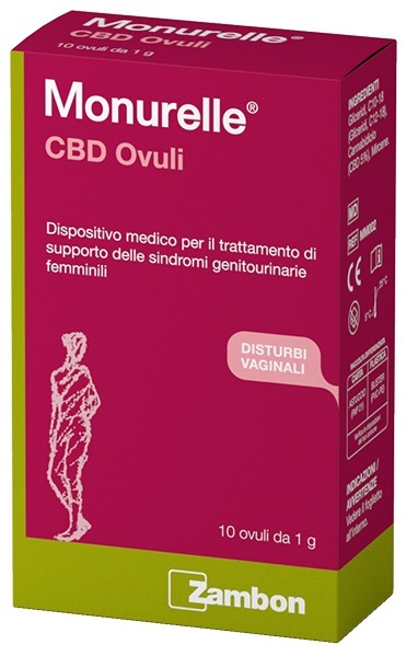 MONURELLE CBD 10 OVULI 1 G - Farmacia Del Monaco